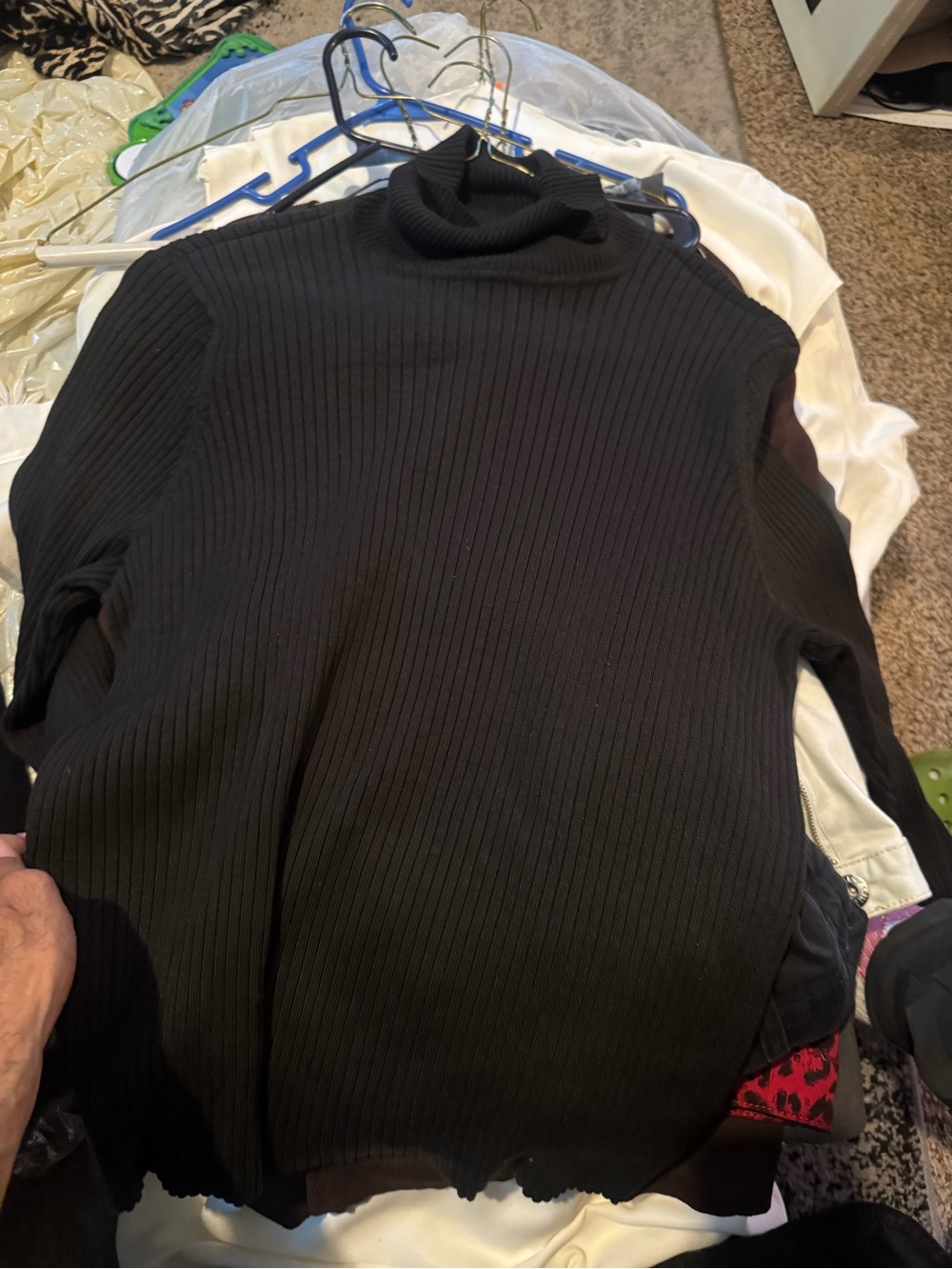 Women’s Lane Bryant Black Ribbed Turtleneck Sweater